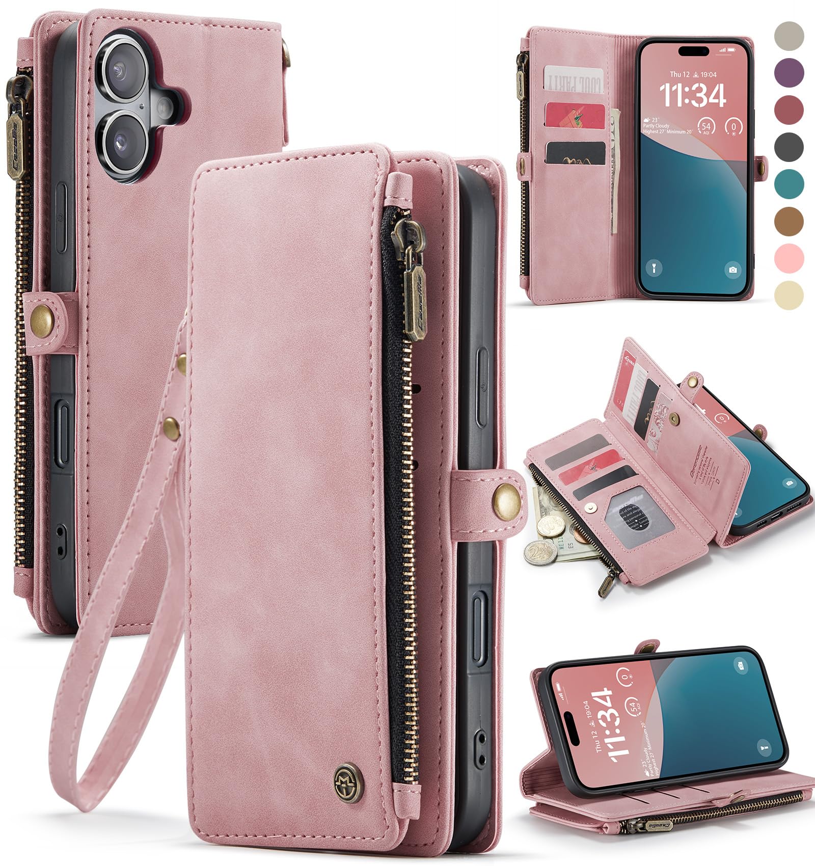 Amazon.com: Defencase Compatible with iPhone 16 Plus Case Wallet
